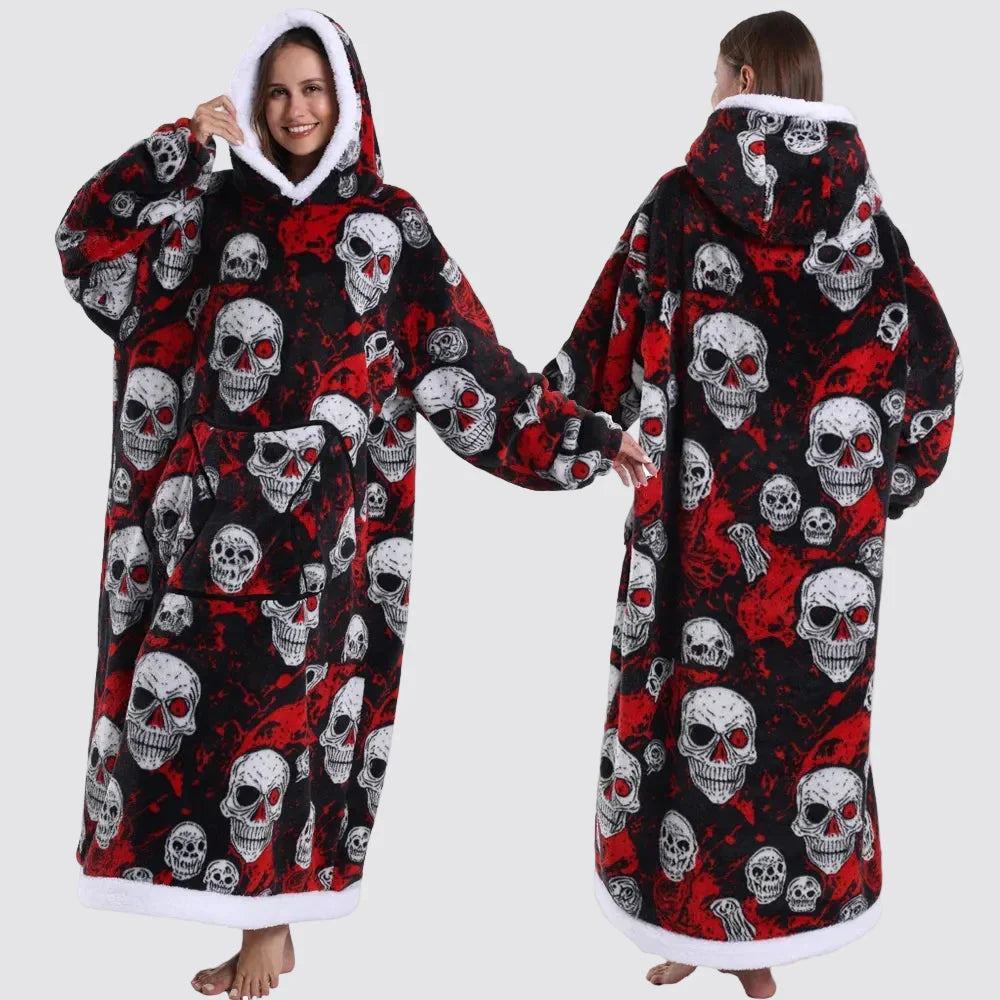 Fleece Oversized Hoodie Gezellige Stijlvolle Slaapzak Hoodie - Image 35