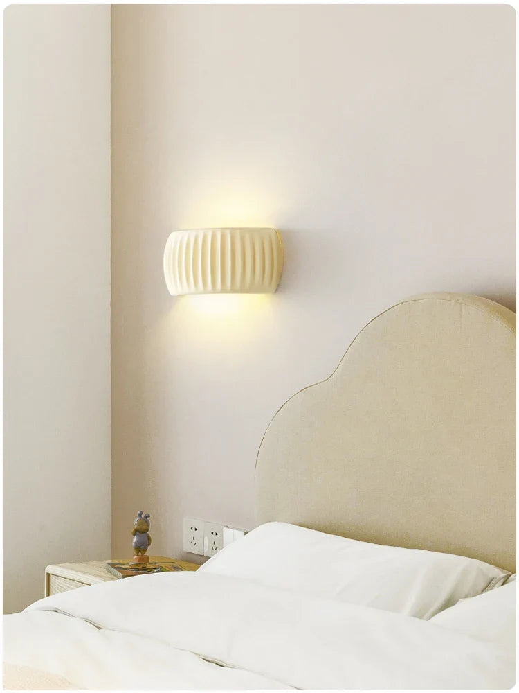 French Textured Resin Wall Lamp