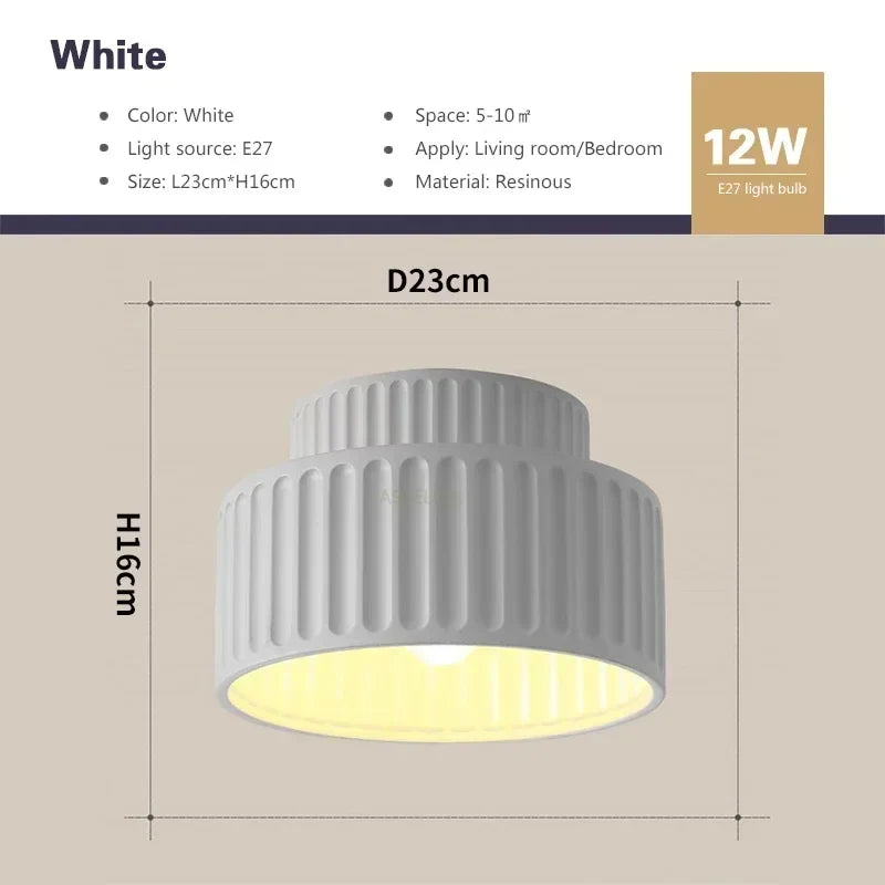 Nordic Ripple Sculptural Ceiling Light