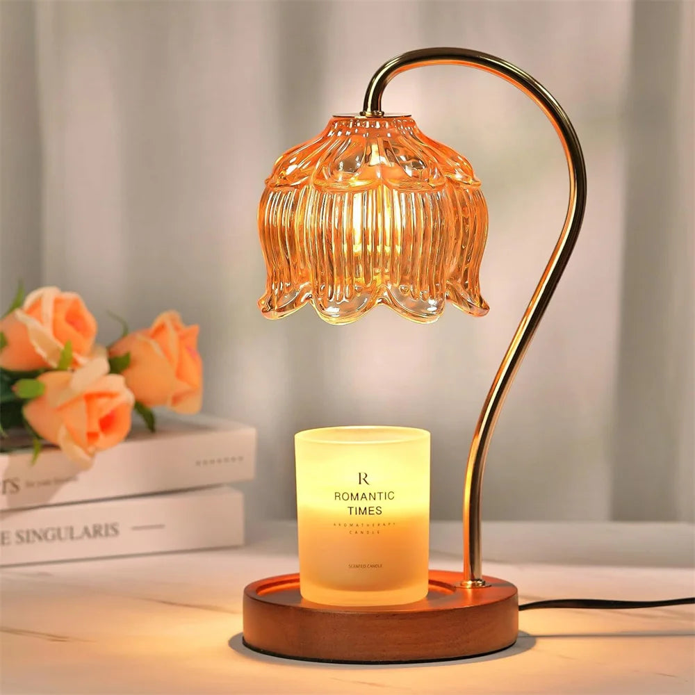 Retro Glass Candle Warmer Lamp