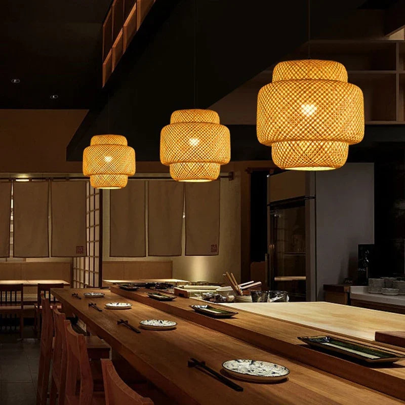 Bamboo Handwoven Pendant Lamp