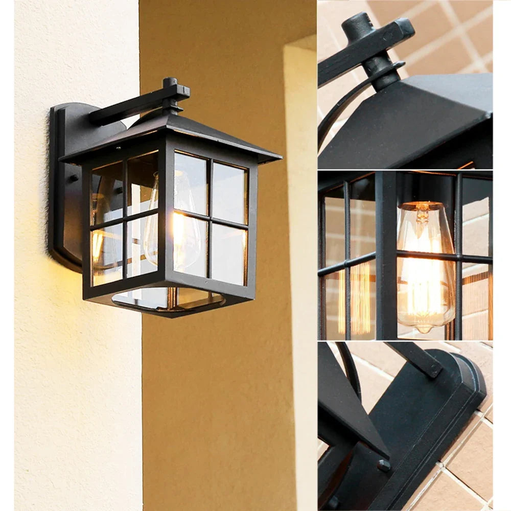 Camden Vintage Outdoor Lantern Sconce
