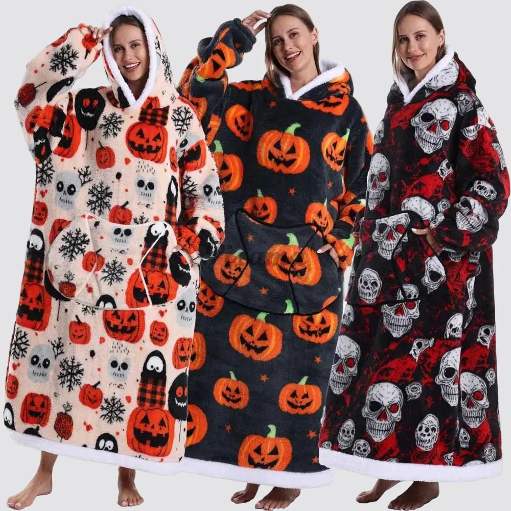 Fleece Oversized Hoodie Gezellige Stijlvolle Slaapzak Hoodie - Image 2