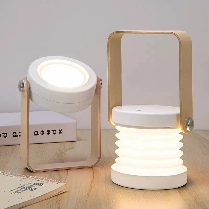 Folding Wooden Handle Lantern Lamp