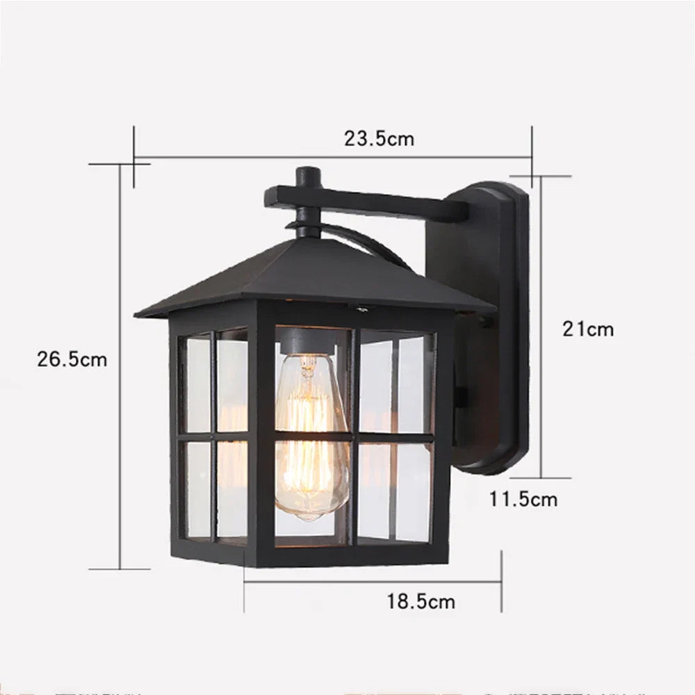 Camden Vintage Outdoor Lantern Sconce