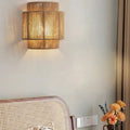 RattanGlow Handwoven Wall Lamp
