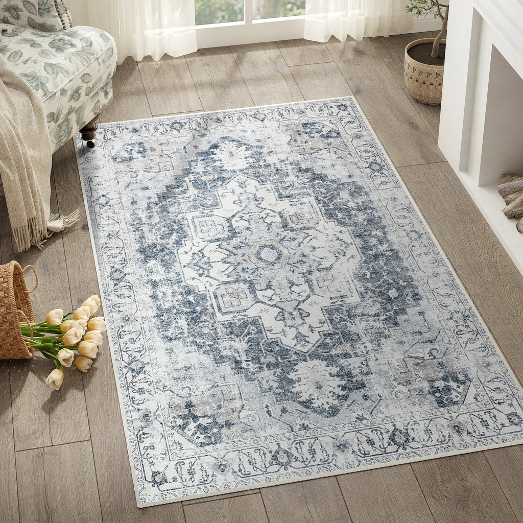 Heritage Medallion Non-Slip Rug