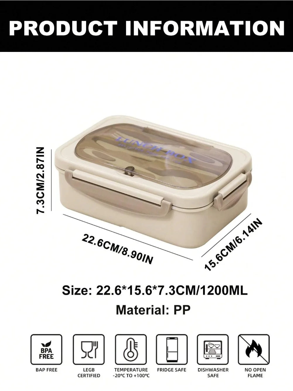 MealMate 4-Compartment Bento Box