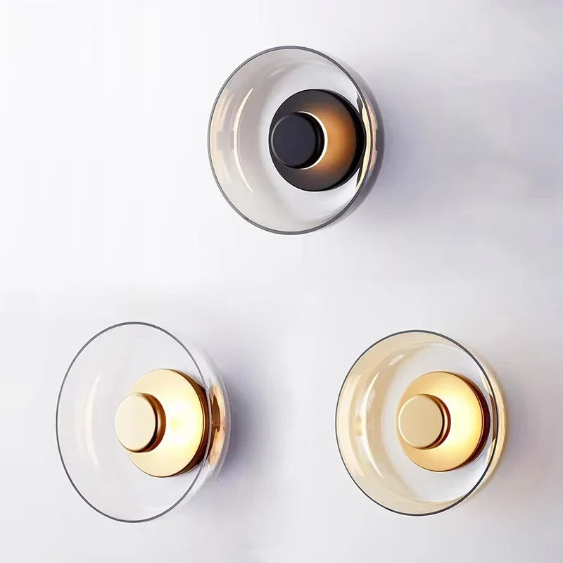 Nordic Round Glass Wall Sconce