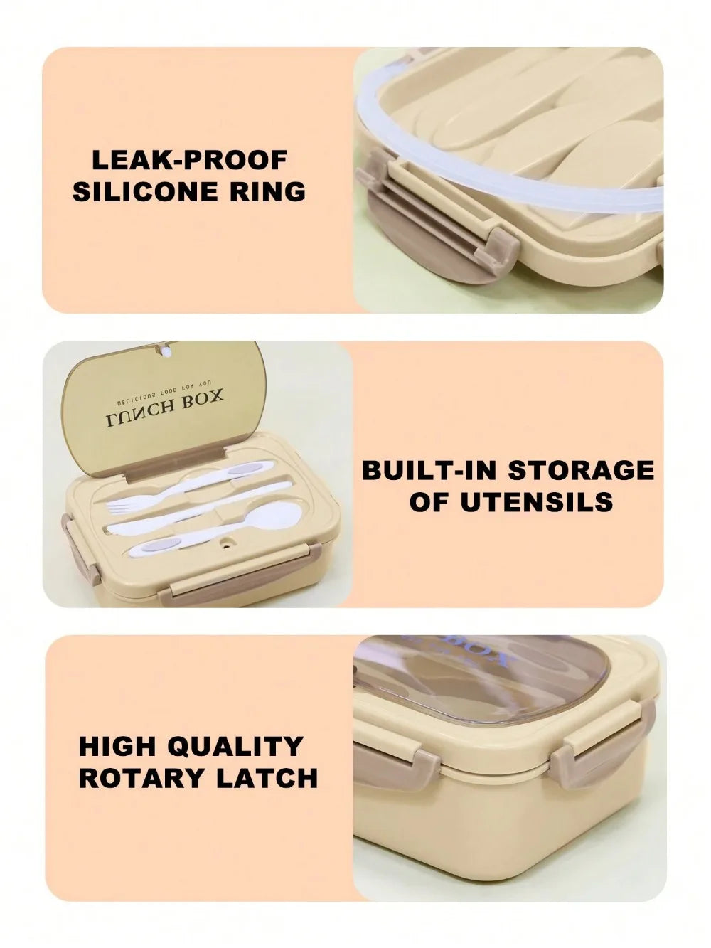 MealMate 4-Compartment Bento Box