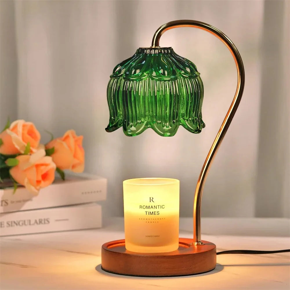 Retro Glass Candle Warmer Lamp