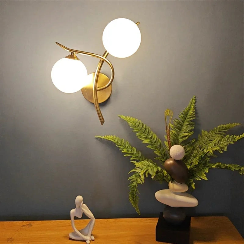 Lunara Dual Globe LED Wall Light