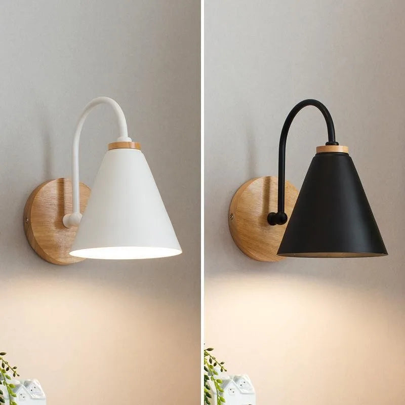 Nordic Beam Wood & Iron Wall Light