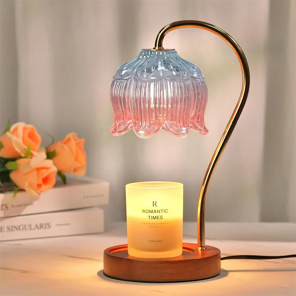 Retro Glass Candle Warmer Lamp