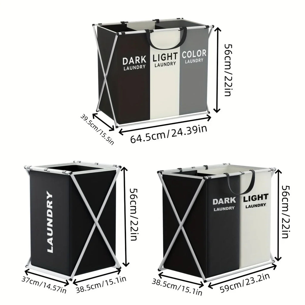 TriSort Multi-Section Laundry Hamper