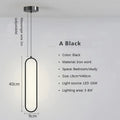 Gold & Black Minimalist LED Pendant
