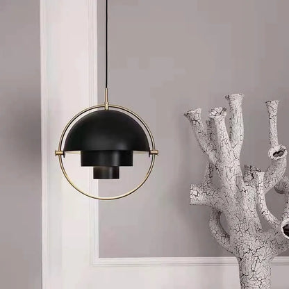 Sculptural Metal Nordic Pendant