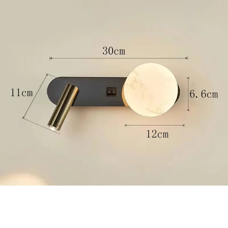LunarBeam Dual Bedside Wall Light