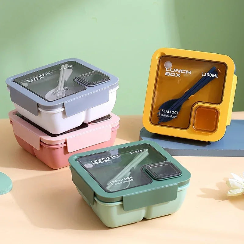 BentoGo Leak-Proof Lunch Box with Cutlery