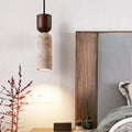 Travertine & Wood Bedside Pendant