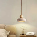 Stone & Wood Minimalist Pendant