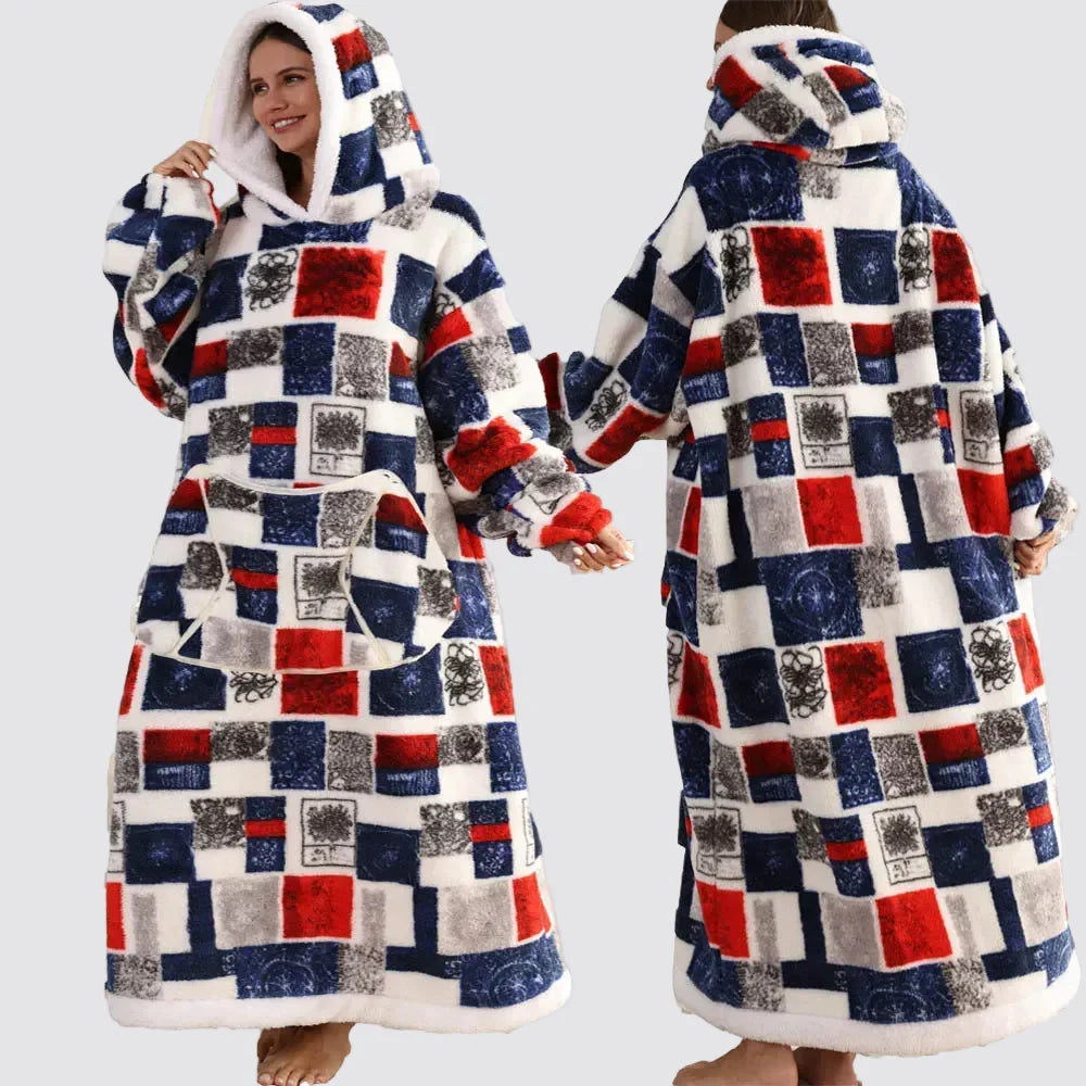 Fleece Oversized Hoodie Gezellige Stijlvolle Slaapzak Hoodie - Image 24