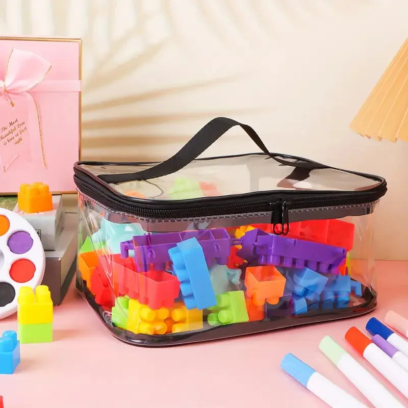 Transparent Mesh Toy Storage Bag
