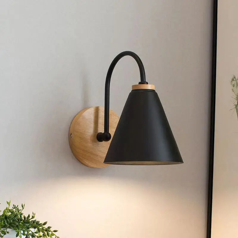 Nordic Beam Wood & Iron Wall Light