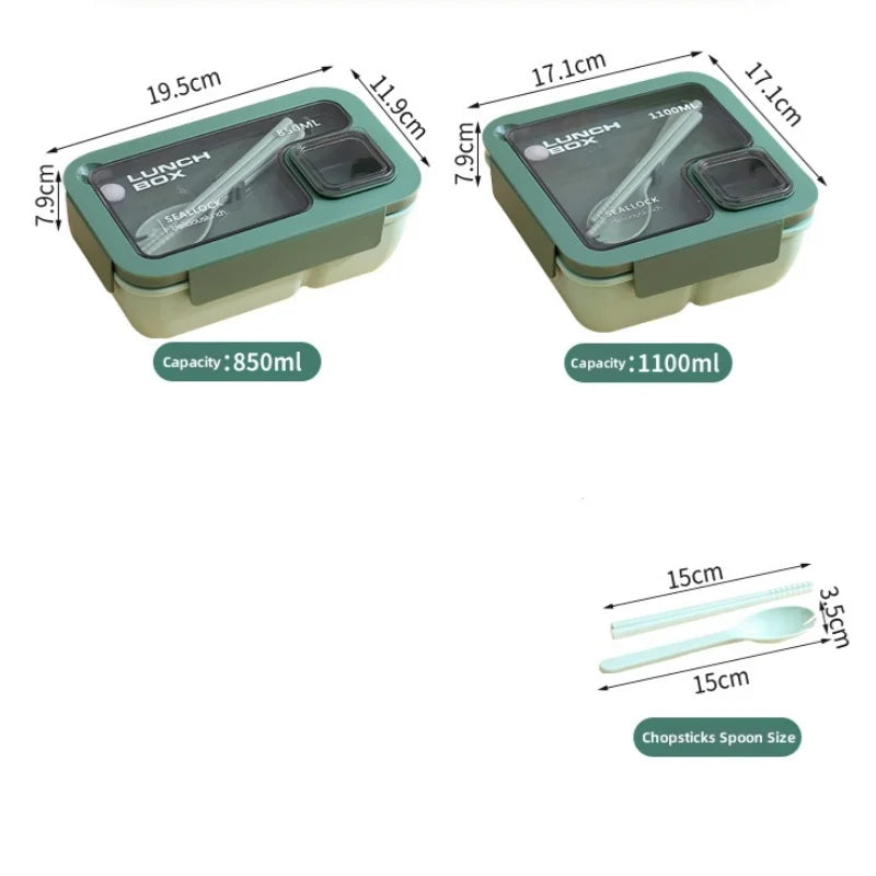 BentoGo Leak-Proof Lunch Box with Cutlery