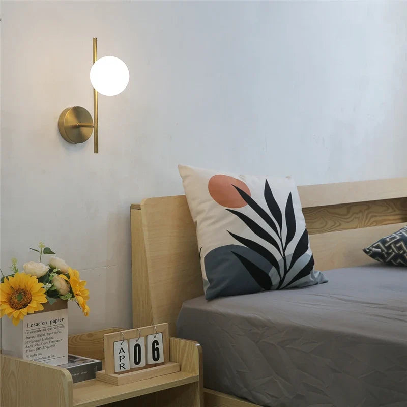 Astra Dual Globe Gold Wall Light