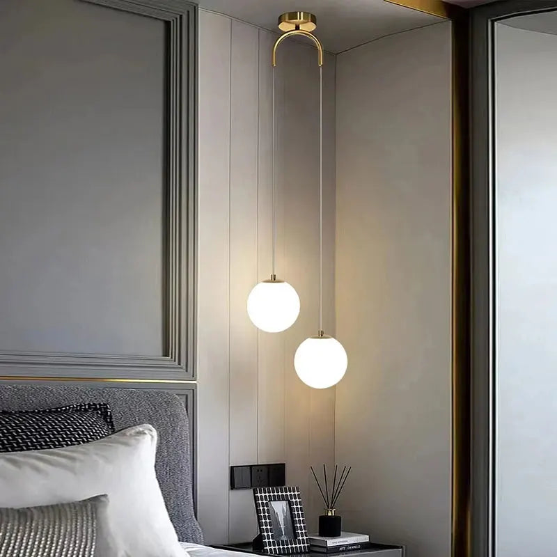 Luna Glass Globe Pendant Light