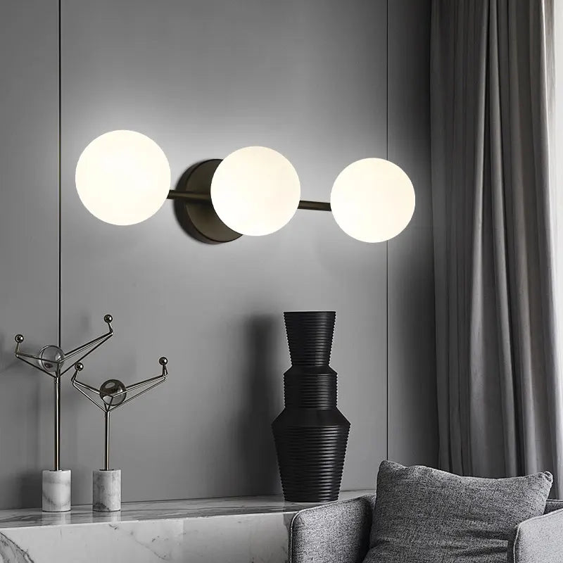 Triple Globe Nordic Wall Light