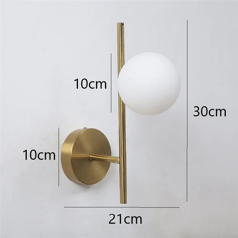 Astra Dual Globe Gold Wall Light