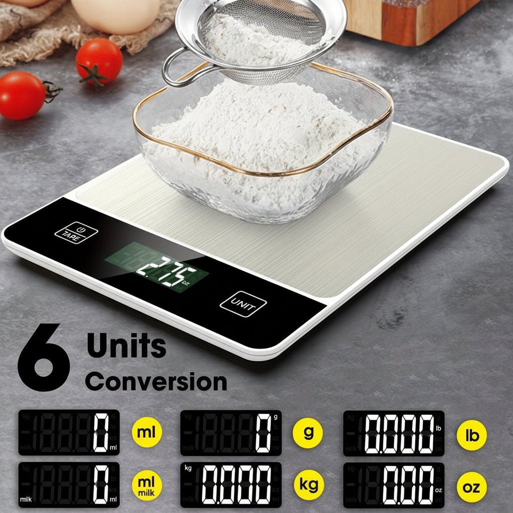 22lb Digital Stainless Kitchen Scale