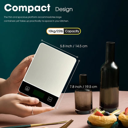 22lb Digital Stainless Kitchen Scale