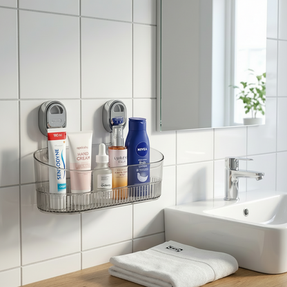 No Drill Adhesive Wall Storage Shelf