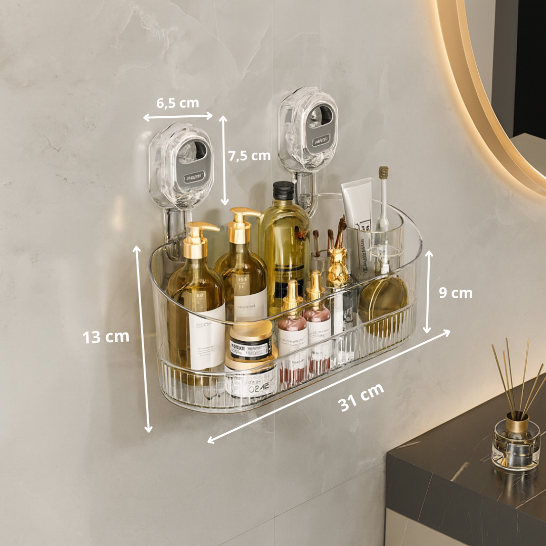 No Drill Adhesive Wall Storage Shelf