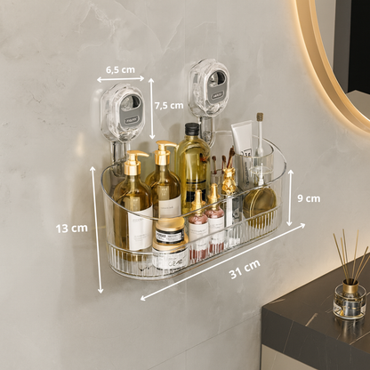 No Drill Adhesive Wall Storage Shelf