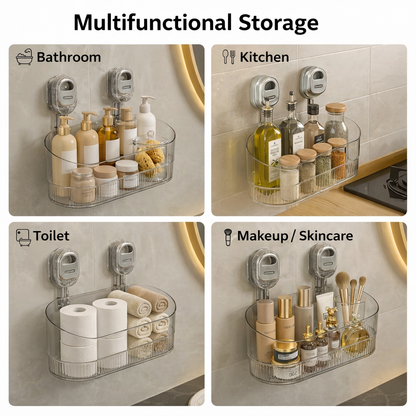 No Drill Adhesive Wall Storage Shelf