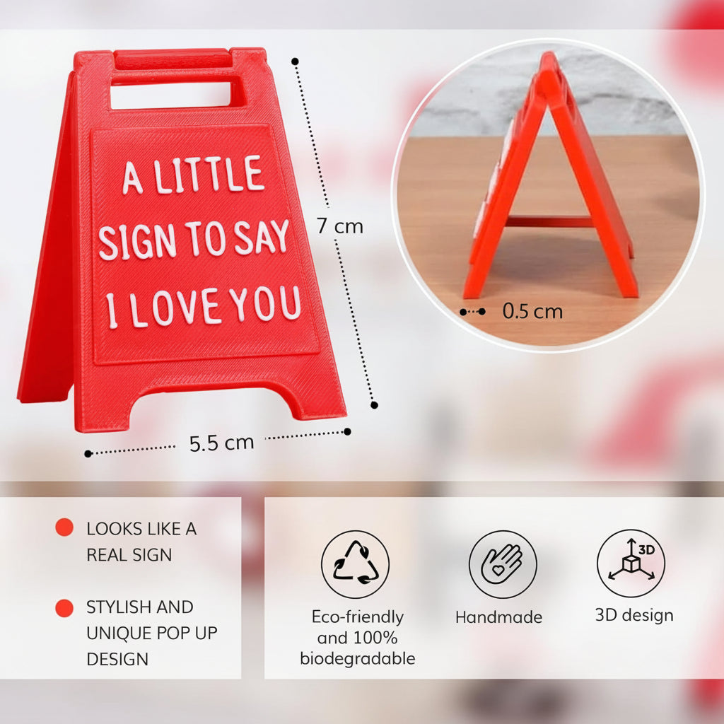 Romantic Love Message Table Sign