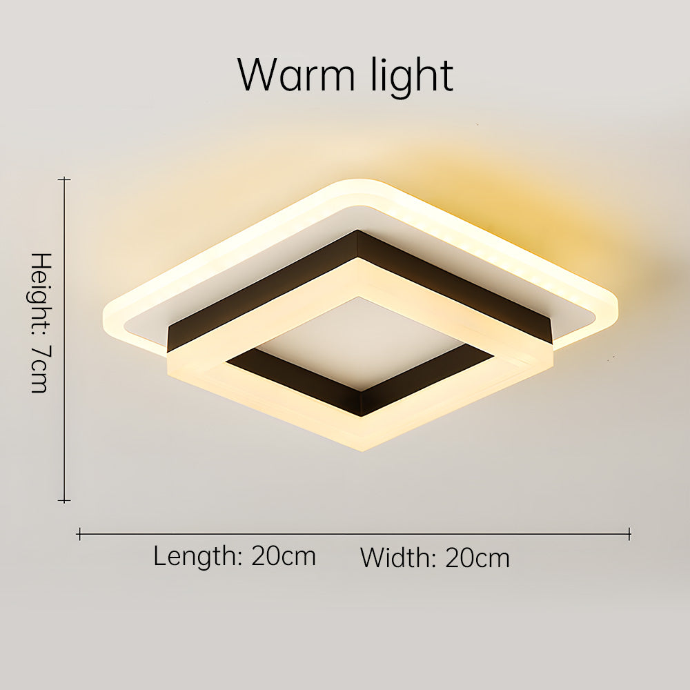 Square LED Flush Ceiling Light