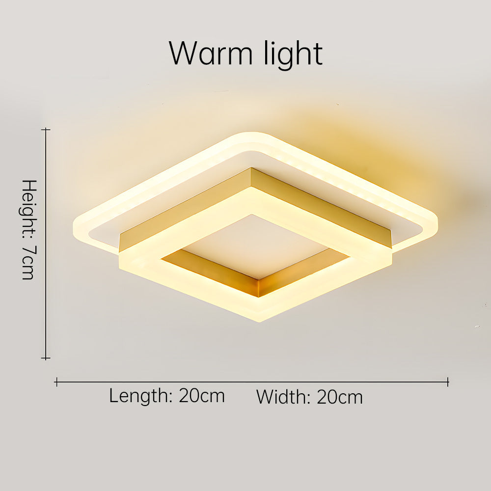 Square LED Flush Ceiling Light