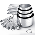Stainless Steel Measuring Cups & Spoons Set