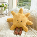 Sun & Moon Plush Velvet Throw Pillow