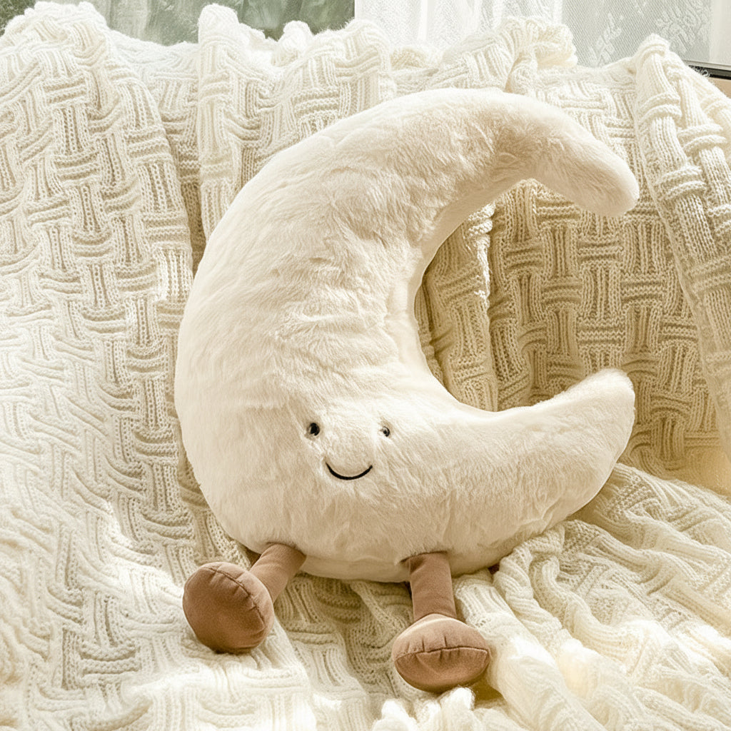 Sun & Moon Plush Velvet Throw Pillow