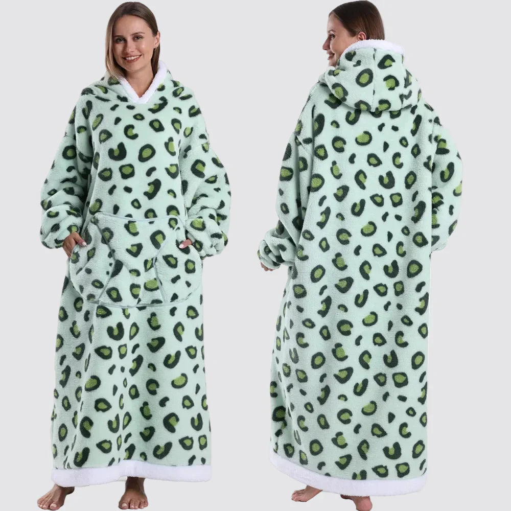 Fleece Oversized Hoodie Gezellige Stijlvolle Slaapzak Hoodie - Image 31