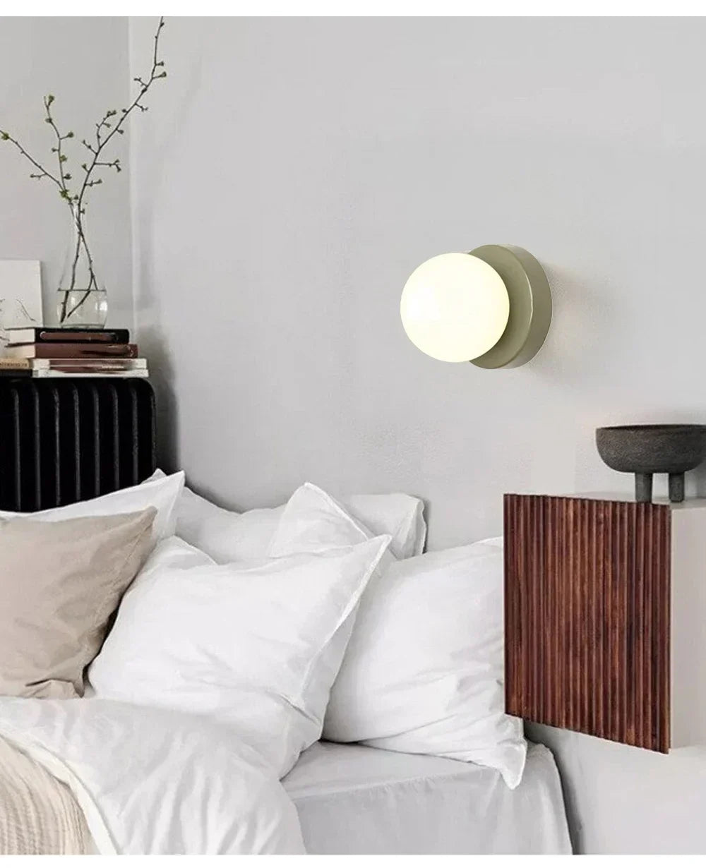 Macaron Coloured Glass Wall Lamp