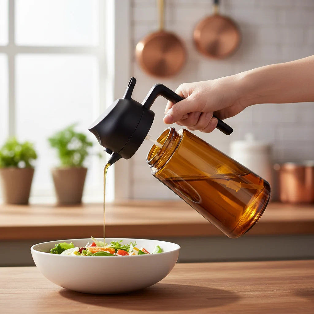 Glass Olive Oil Dispenser Sprayer Bottle