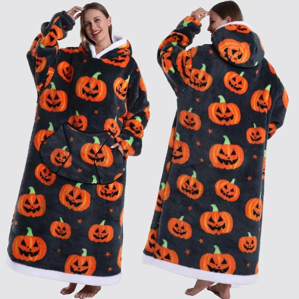 Fleece Oversized Hoodie Gezellige Stijlvolle Slaapzak Hoodie - Image 36