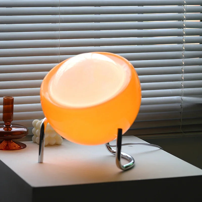 Retro Bauhaus Glass Table Lamp